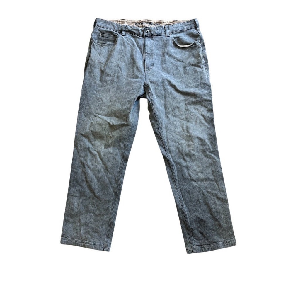 Duluth Trading‎ Co Flex Ballroom Jeans Mens Size Gray Straight Leg 40x32
